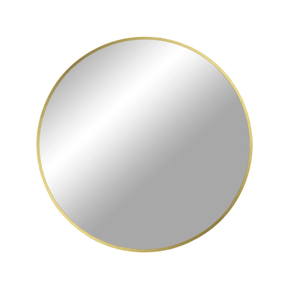 Oglindă de perete MARISA cu ramă din aluminiu, diametru 60 cm