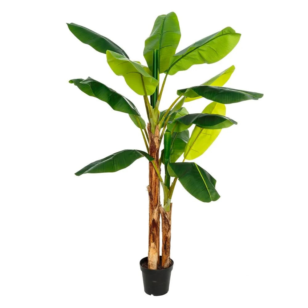 Bananier artificial în ghiveci MAROCI BANANA TREE, PVC și fier, 103 x 95 x 200 cm