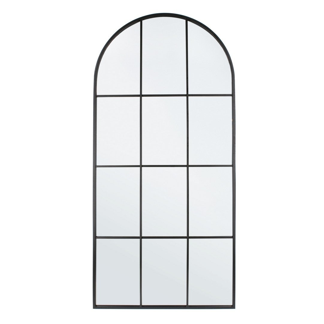 Oglindă de podea NUCLEOS BLACK din oțel și MDF, neagră, 80 x 170 cm