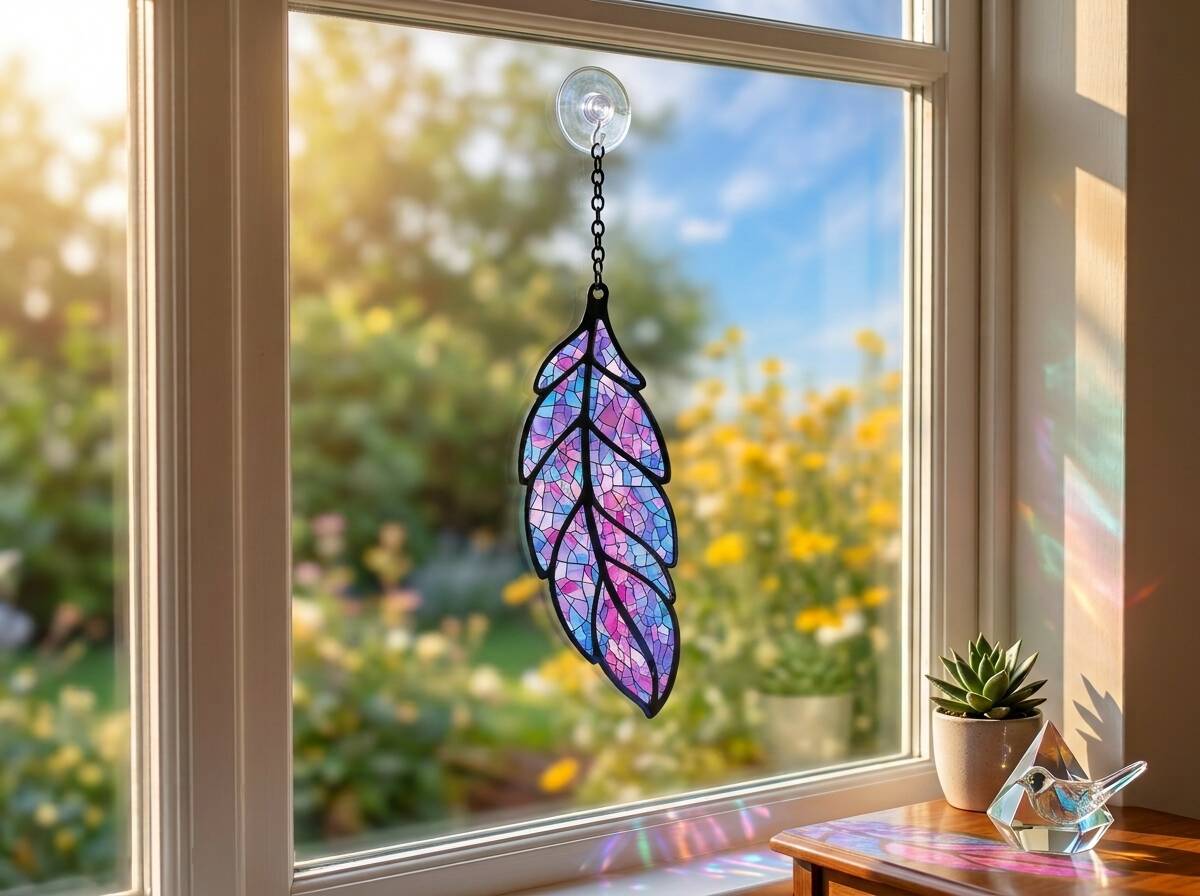 Pană Boemă Mozaic - Decorațiuni Ferestre & Sun Catchers