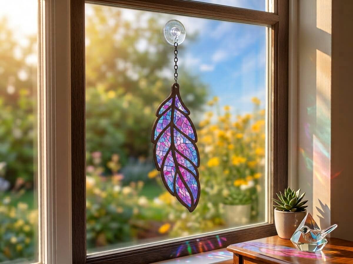 Pană Boemă Mozaic - Decorațiuni Ferestre & Sun Catchers