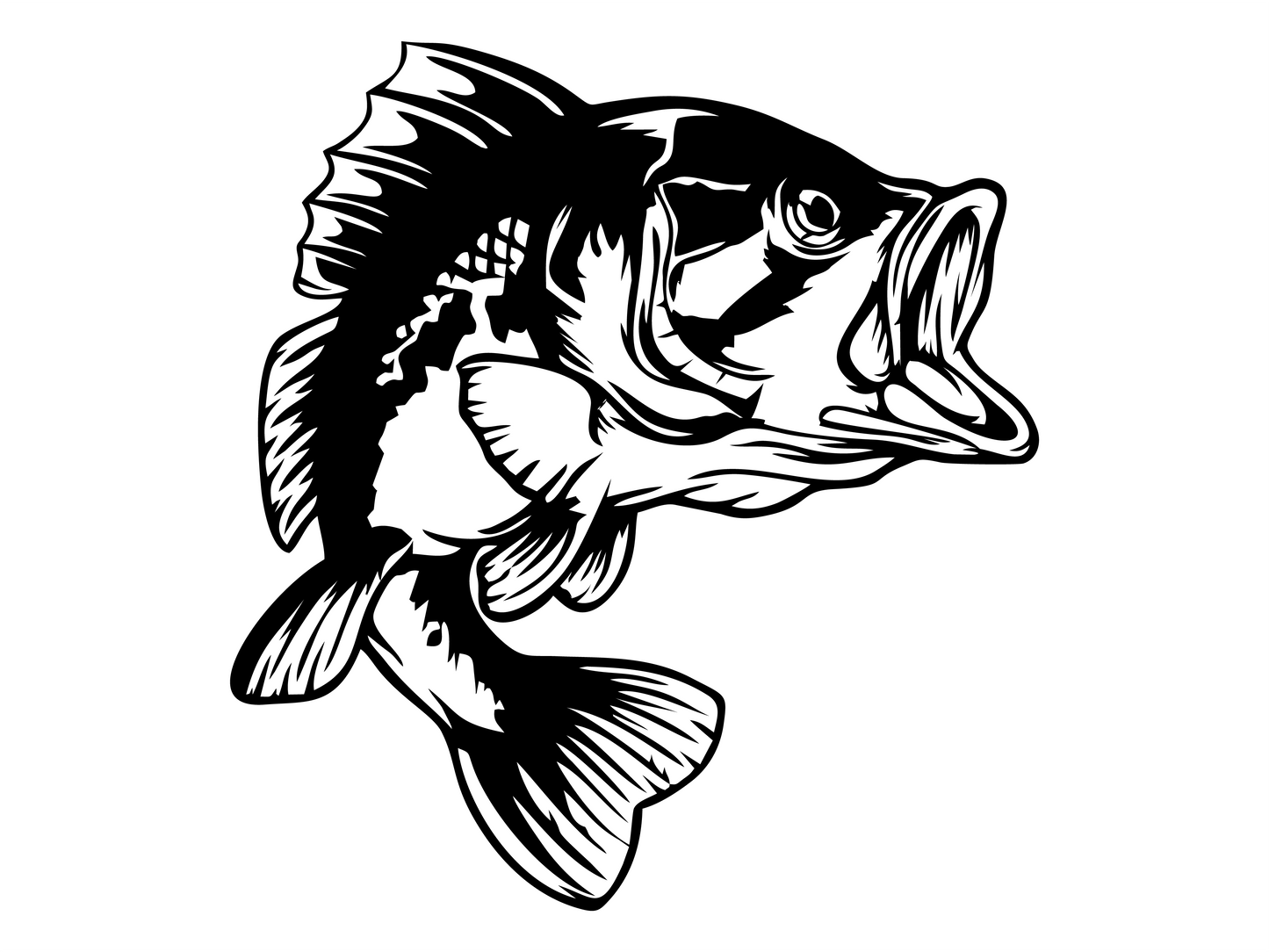 Pește Crap - Decorațiune Perete Fibre Lemn