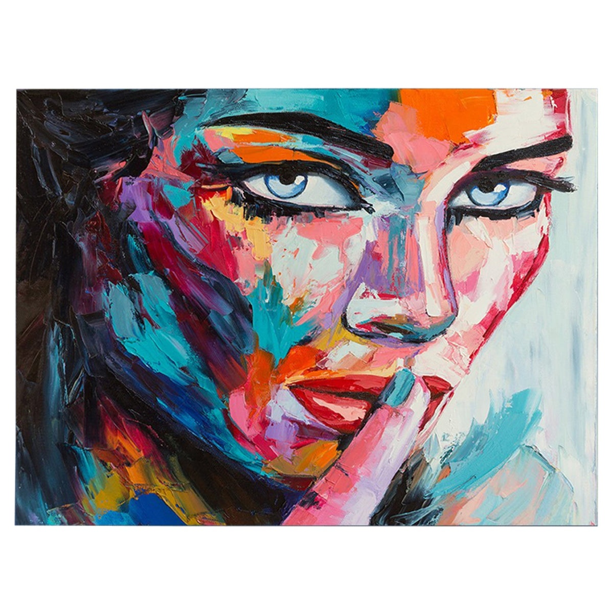 Tablou RIOLA pe pânză imprimată și lemn, 100 x 70 cm