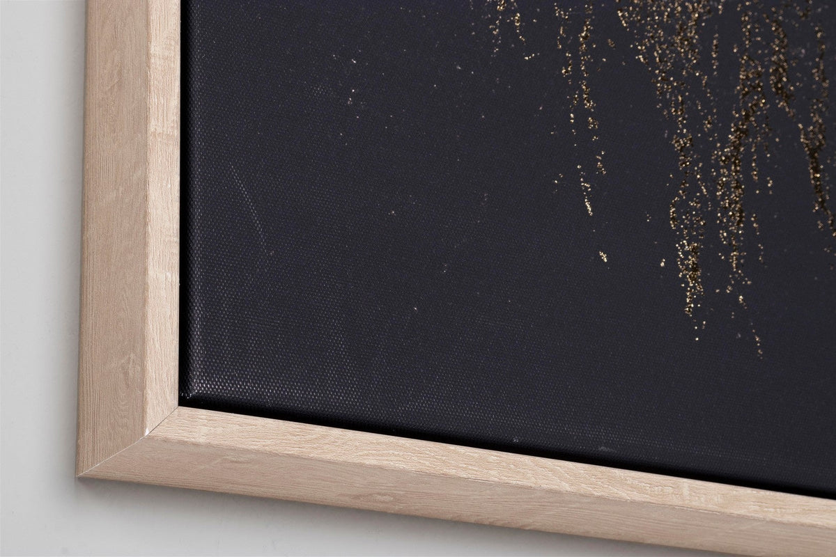 Tablou BOLD 906 imprimat pe pânză, cu folie aurie, MDF, 82 x 122 cm