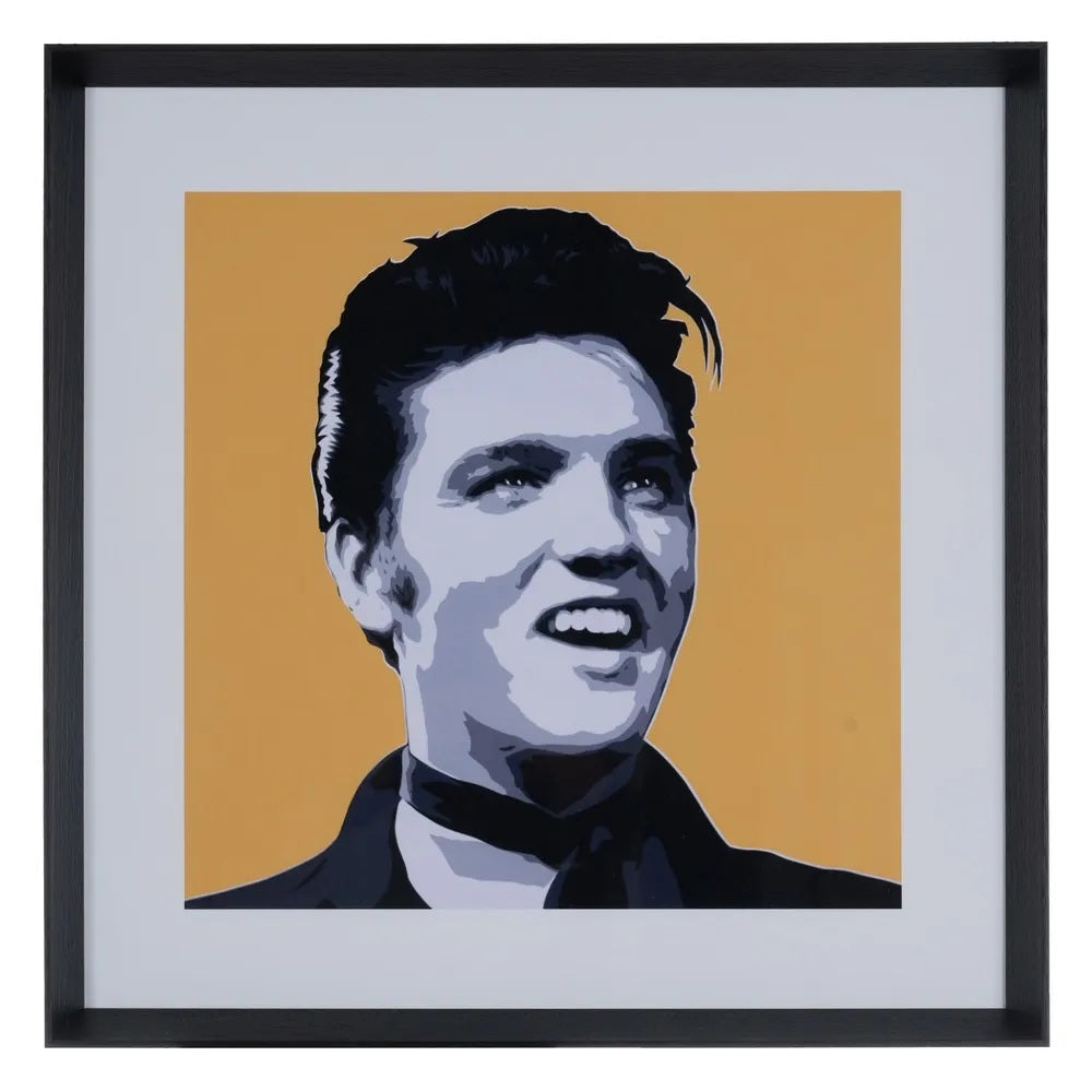 Set 2 tablouri RUNE POP ART printate pe sticlă, cadru din lemn ayous, 53 x 53 cm fiecare