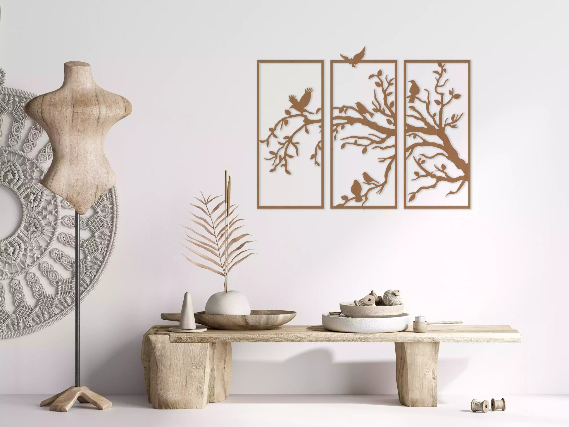 shopify_fag.webp Ramuri cu Păsări - Decorațiune Perete Fibre Lemn