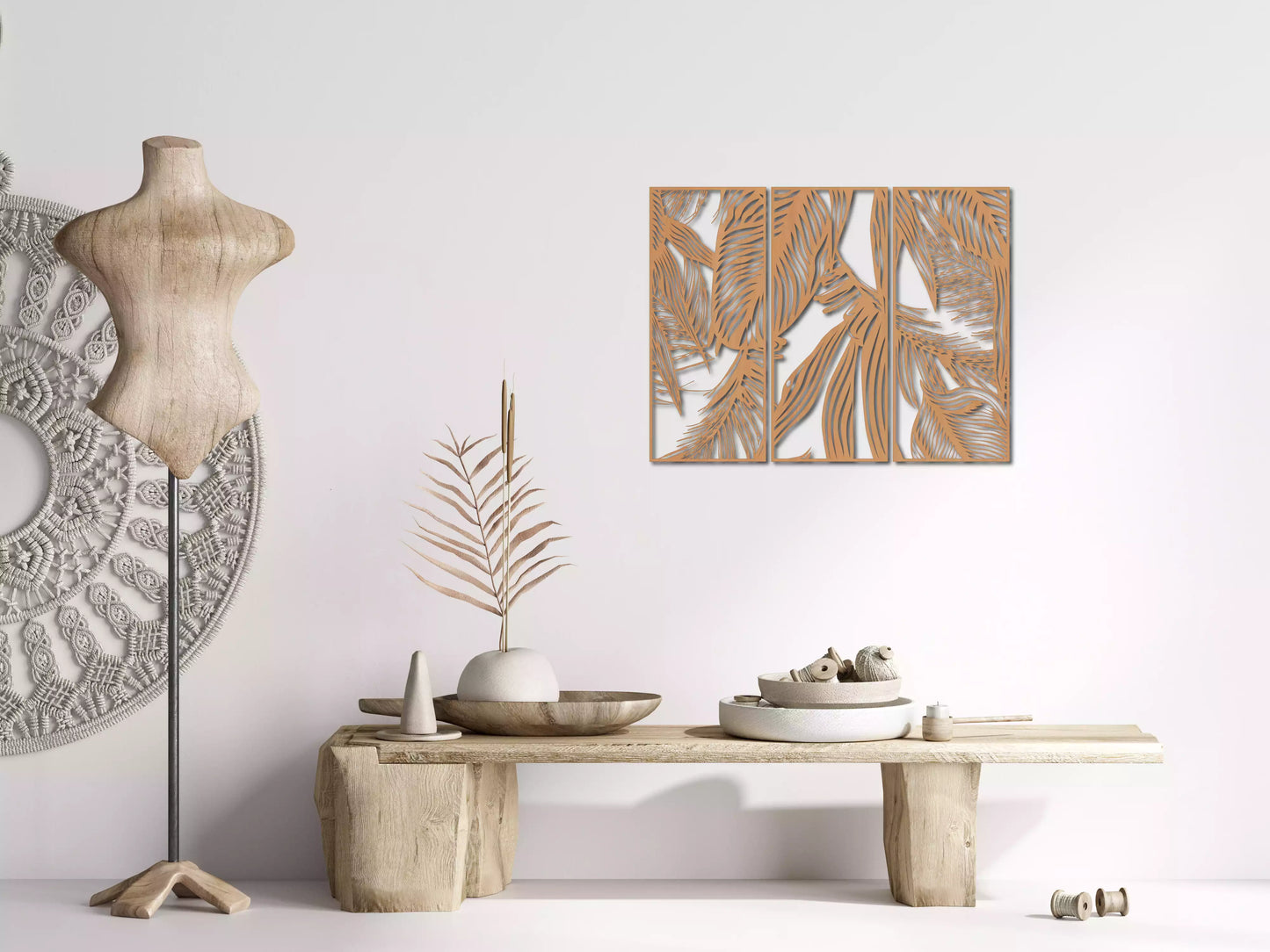 shopify_fag.webp Frunziș Tropical - Decorațiune Perete Fibre Lemn