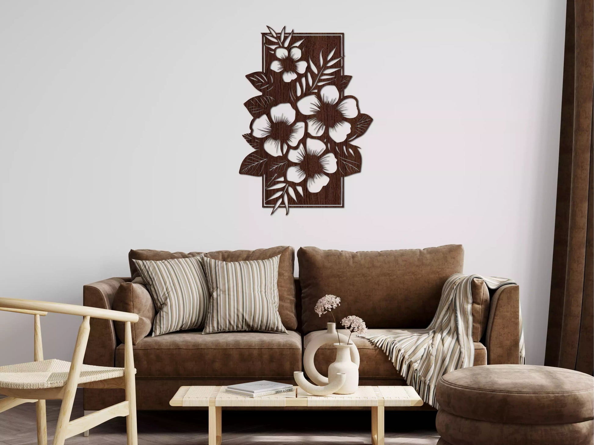 shopify_wenge.webp Buchet Camelii - Decorațiune Perete Fibre Lemn