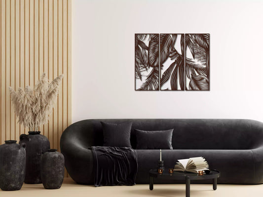 shopify_wenge.webp Frunziș Tropical - Decorațiune Perete Fibre Lemn