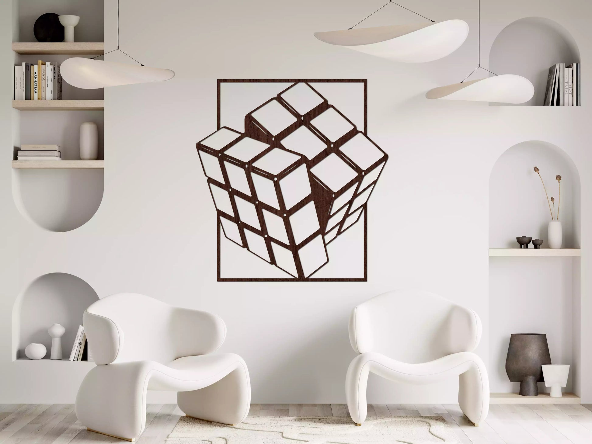 shopify_wenge.webp Cubul Rubik - Decorațiune Perete Fibre Lemn