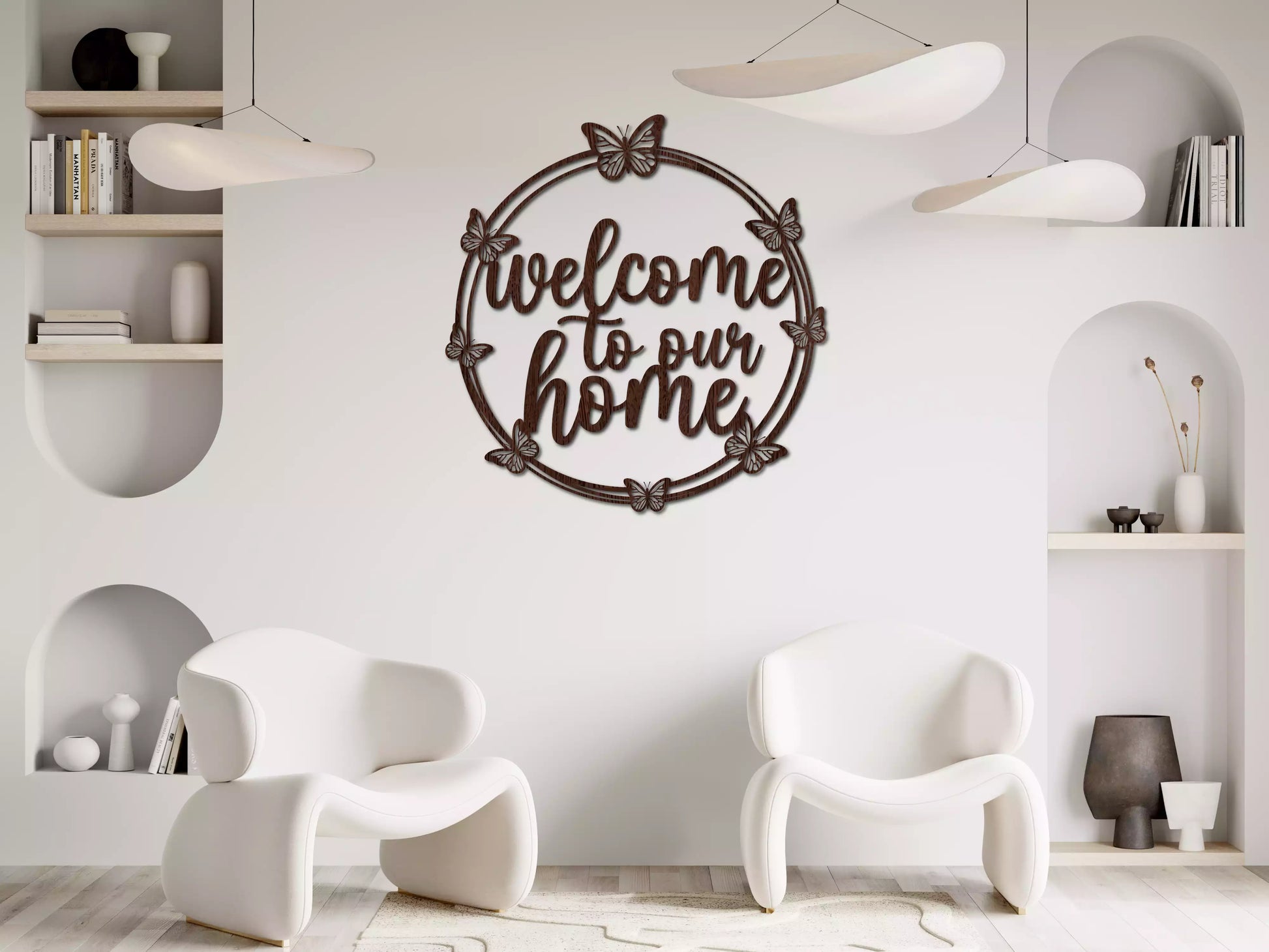 shopify_wenge.webp Welcome to Our Home - Decorațiune Perete Fibre Lemn