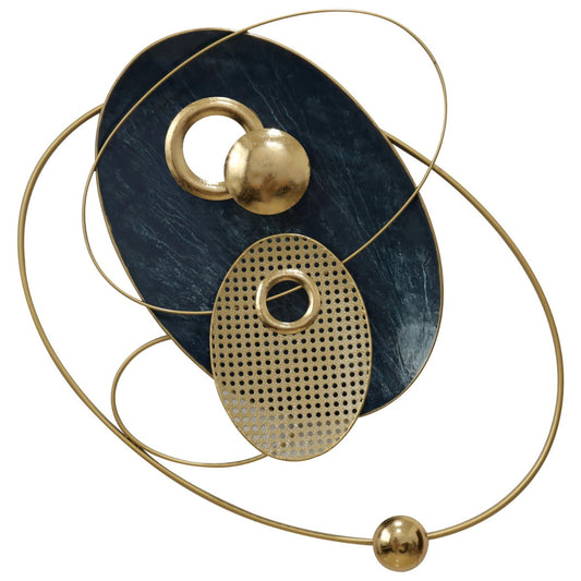 Decorațiune de perete SOLARIS din metal, 83.8 x 10.2 x 73.7 cm