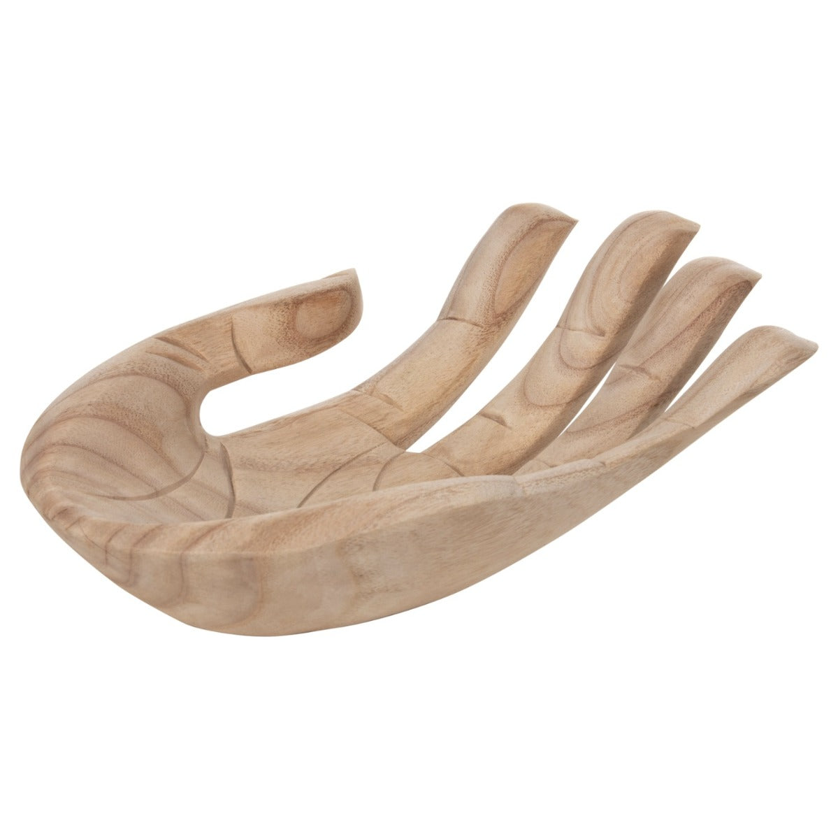 Obiect decorativ TELSAI LEFT HAND din lemn de Albasia, 30 x 20 x 10 cm