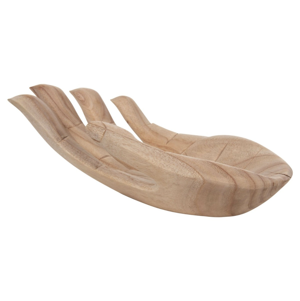 Obiect decorativ TELSAI LEFT HAND din lemn de Albasia, 30 x 20 x 10 cm