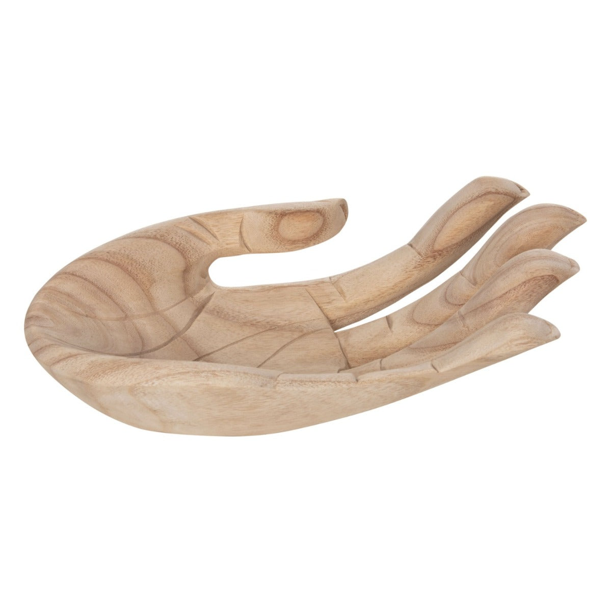 Obiect decorativ TELSAI LEFT HAND din lemn de Albasia, 30 x 20 x 10 cm
