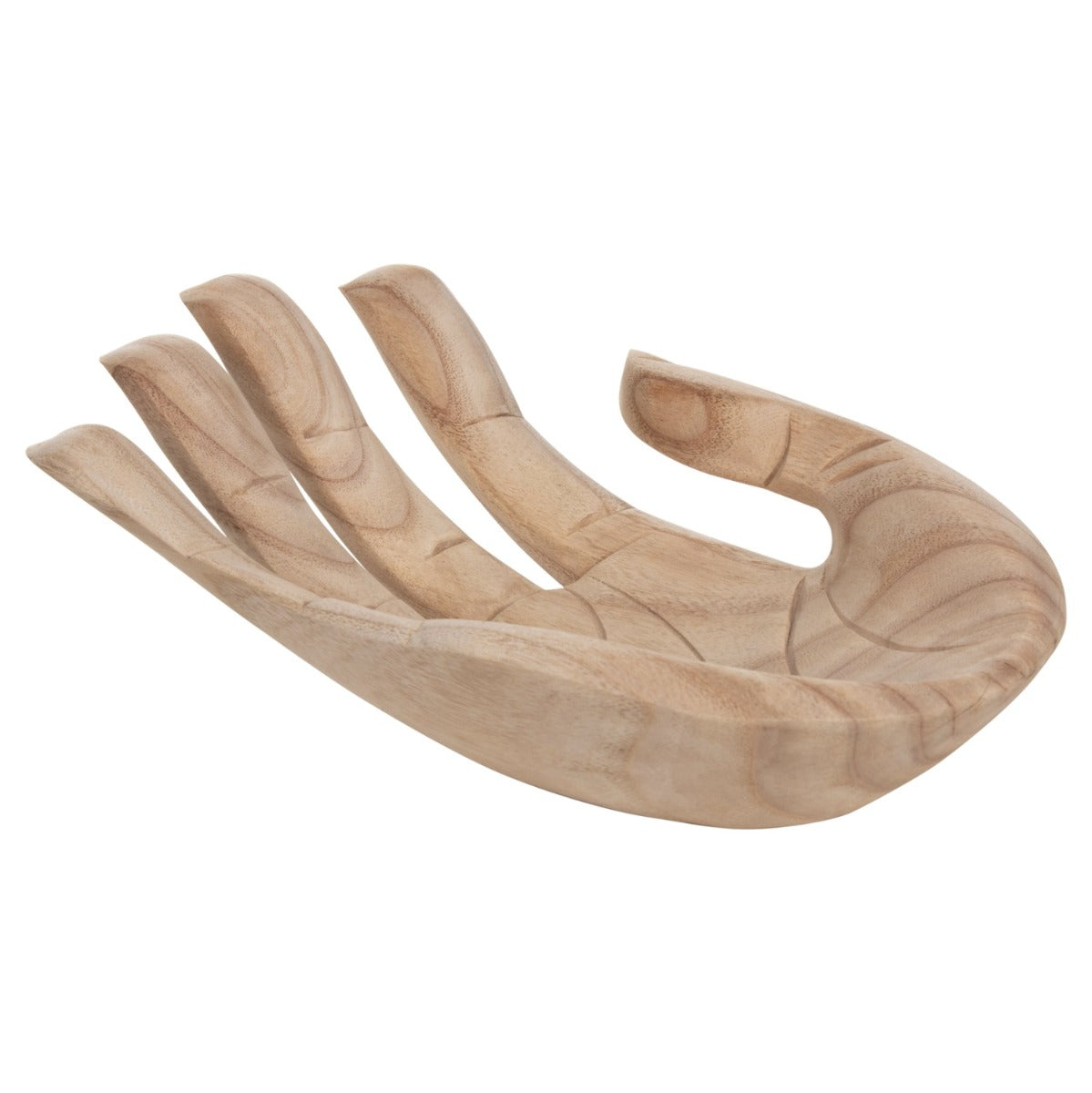 Decorațiune TELSAI RIGHT HAND din lemn de Albasia, 30 x 20 x 10 cm