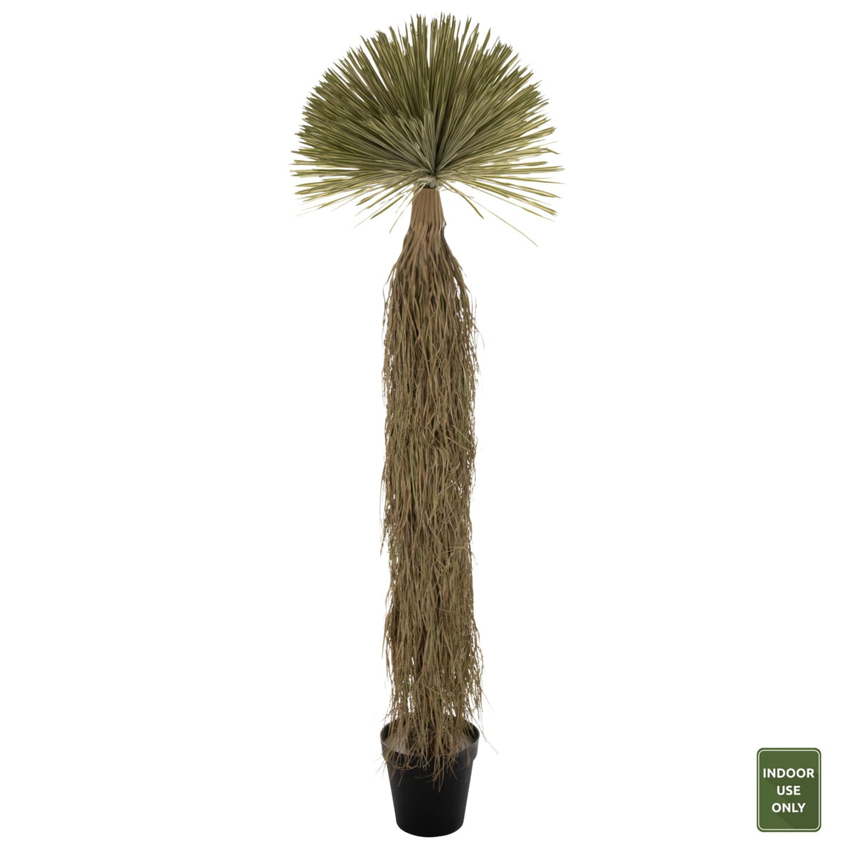 Plantă artificială TERA verde, 220 cm, ghiveci din polipropilenă, frunze din PVC
