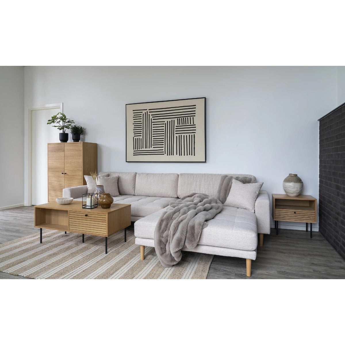 Tablou VALETA imprimat pe pânză, bumbac și MDF, 100 x 140 cm