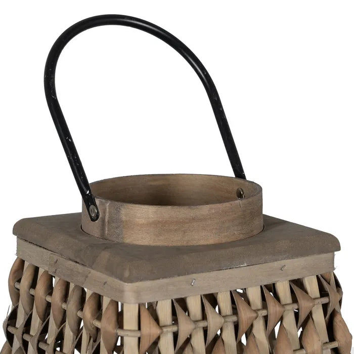Suport lumânare VIRAS H56 CM din bambus, gri, 30 x 30 x 56 cm