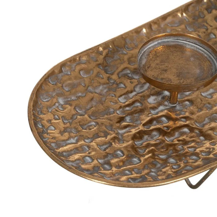 Suport de lumânare ZESTE din fier, 65 x 23,5 x 10,5 cm