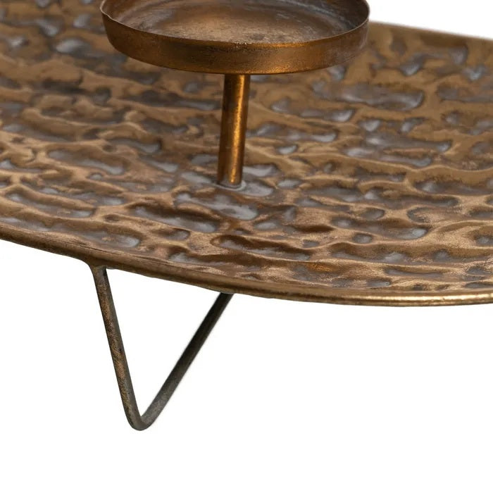 Suport de lumânare ZESTE din fier, 65 x 23,5 x 10,5 cm