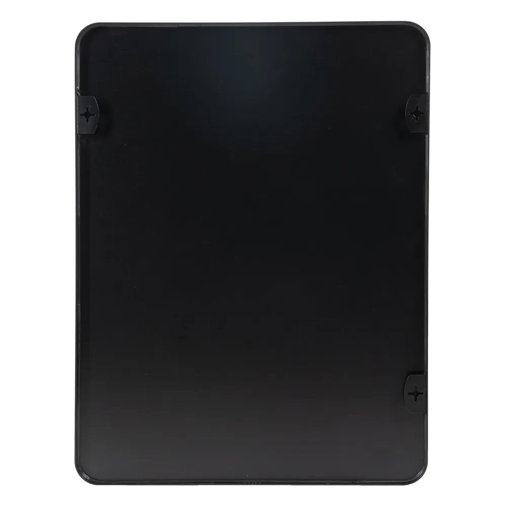 Oglindă ZINDEVA BLACK cu ramă neagră din aluminiu, 76 x 101 cm